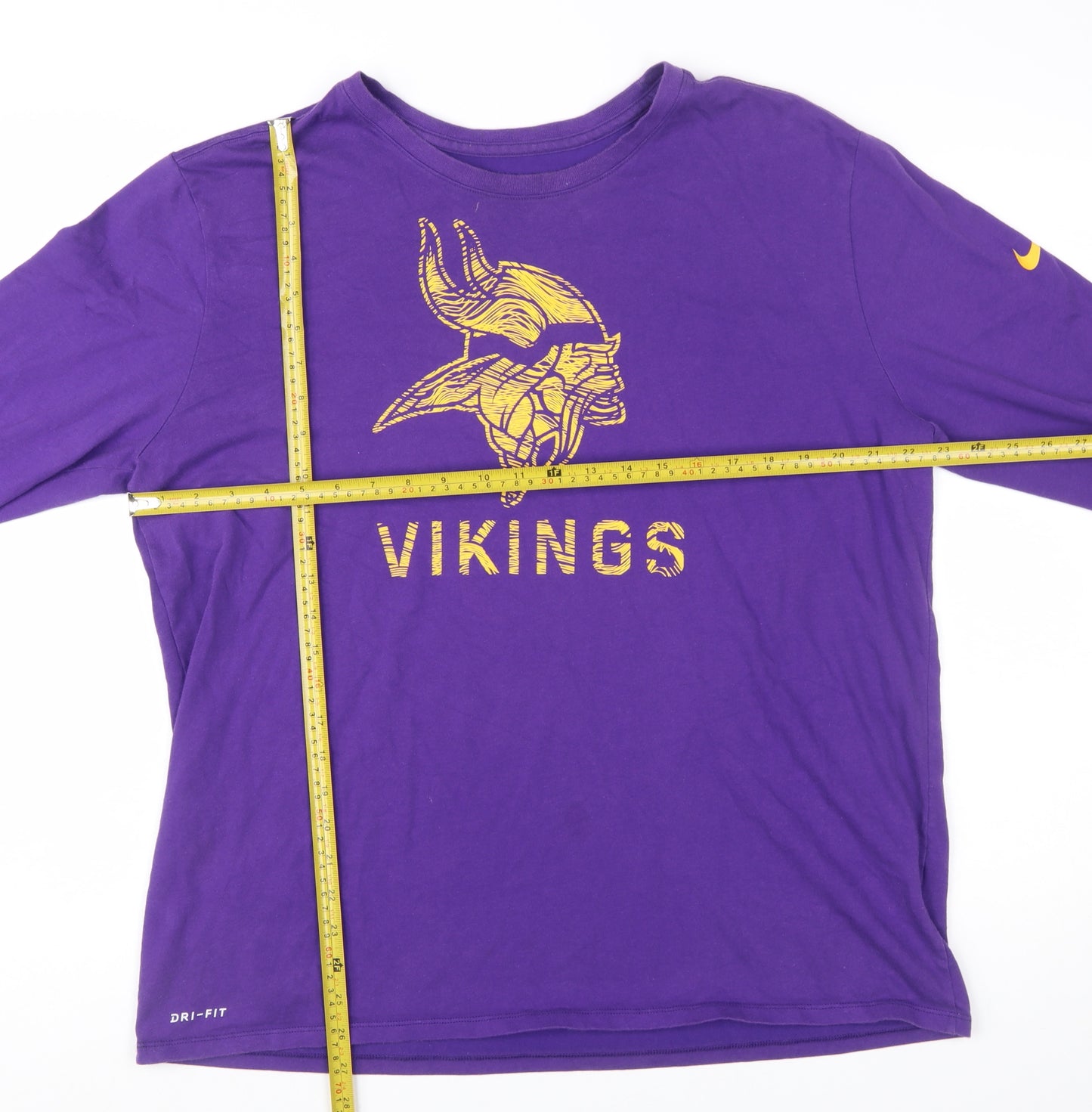Nike Men's Purple NFL Vikings Dri-Fit Long Sleeve T-Shirt XL