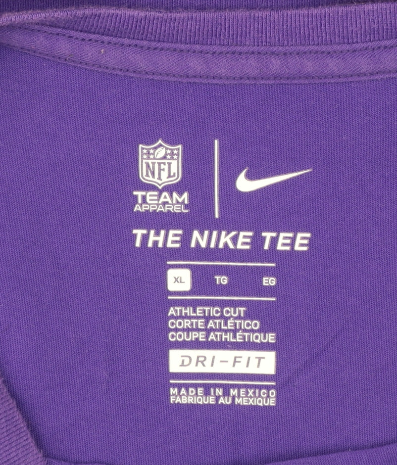 Nike Men's Purple NFL Vikings Dri-Fit Long Sleeve T-Shirt XL