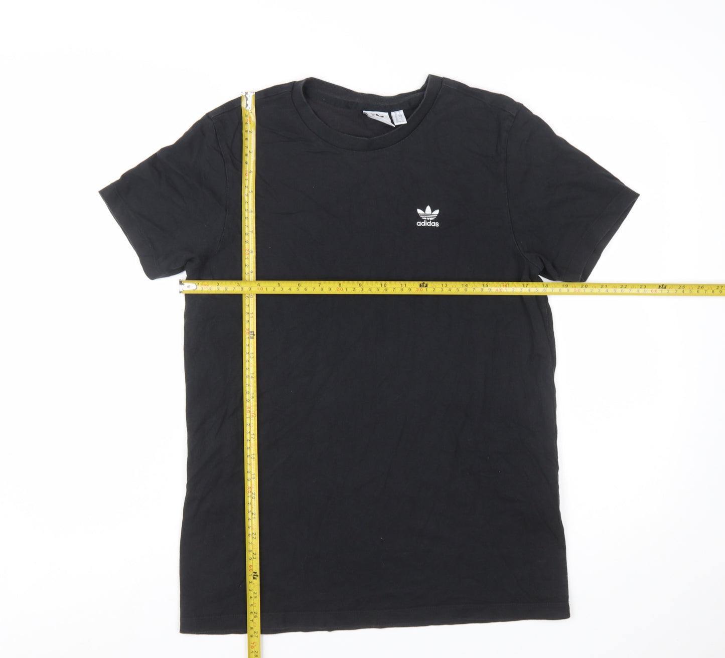 adidas Womens Black Basic Cotton T-Shirt Size 10
