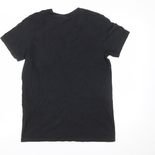 adidas Womens Black Basic Cotton T-Shirt Size 10