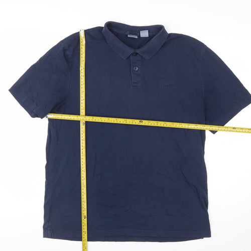 Levi's Men's Navy Blue Relaxed Fit Cotton Polo Shirt M
