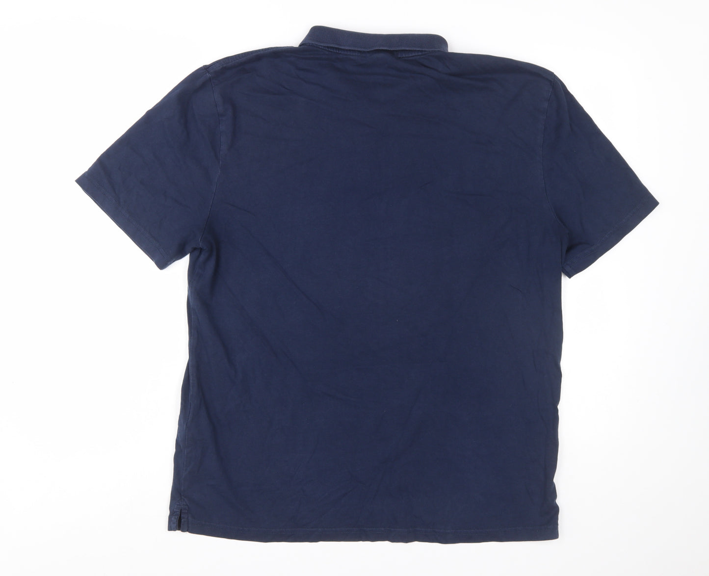 Levi's Men's Navy Blue Relaxed Fit Cotton Polo Shirt M