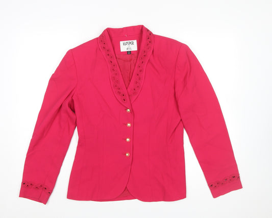 Kasper for A.S.L. Women's Pink Blazer Size 4 Formal Lined Jacket