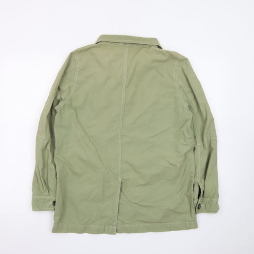 Whistles Women Green S Utility Military Jacket Cotton Casual