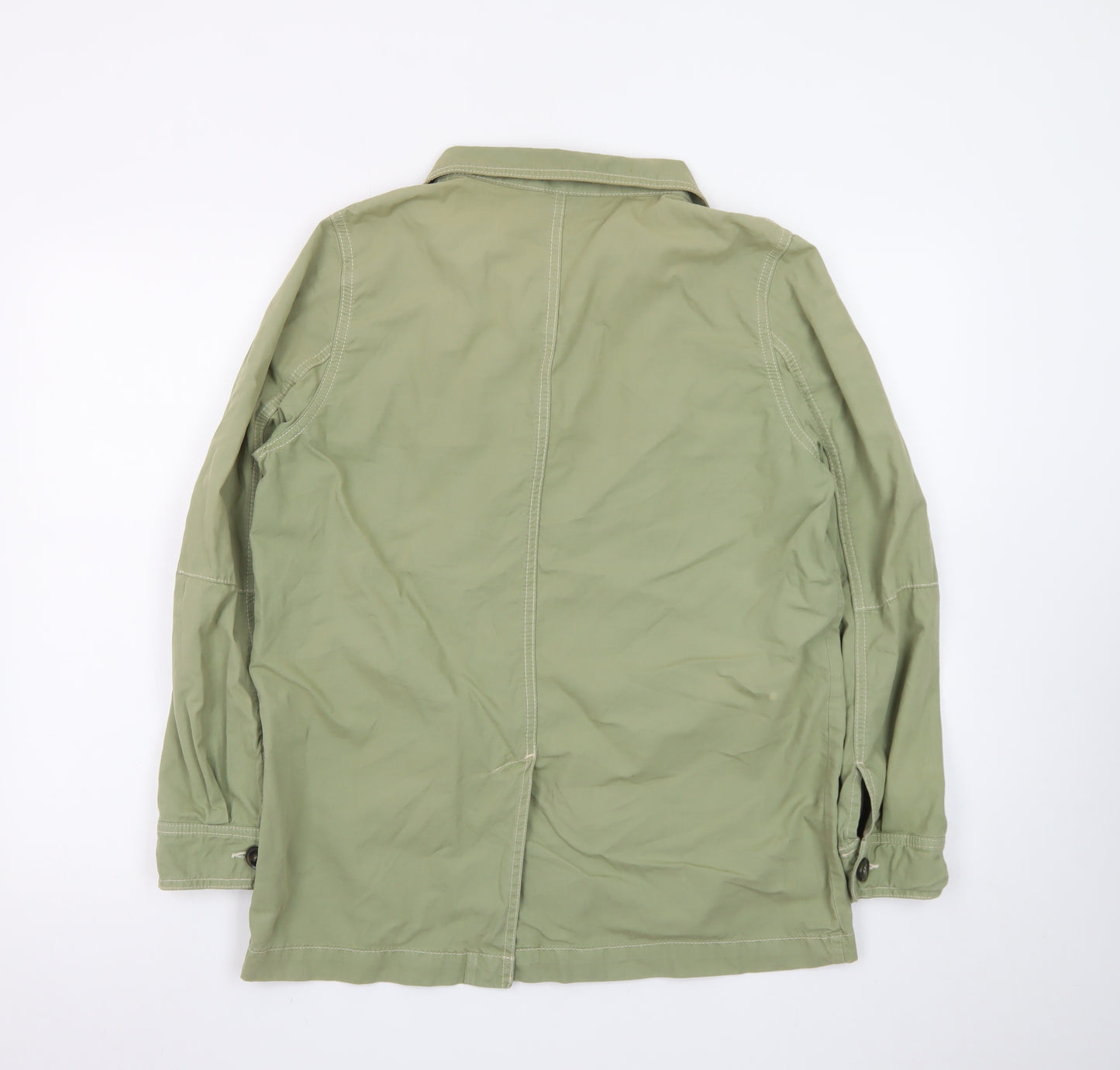 Whistles Women Green S Utility Military Jacket Cotton Casual