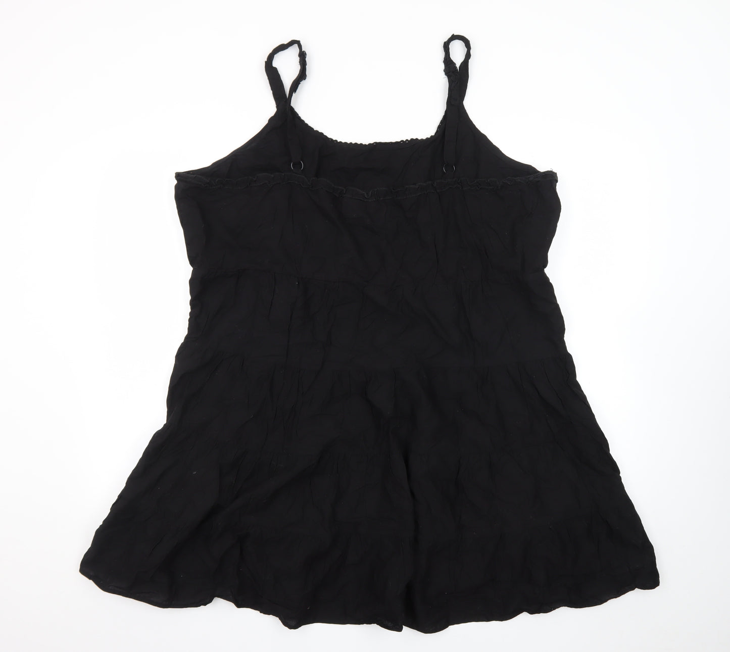 Joe Browns Womens Black Summer Slip Dress Size 26 Butterfly Embroidered