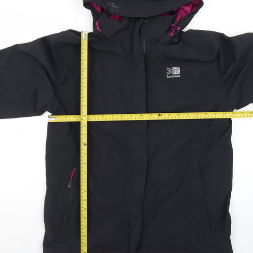 Karrimor Womens Black Waterproof Hooded Rain Jacket Size 12