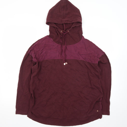 Next Womens Red Hooded Lightweight Casual Jacket Size 12