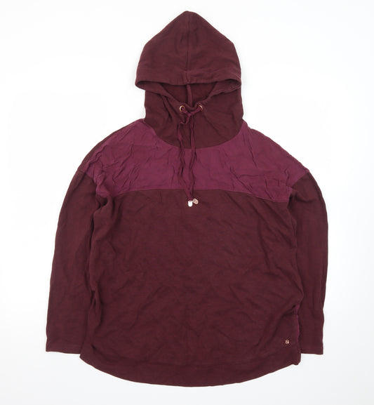 Next Womens Red Hooded Lightweight Casual Jacket Size 12