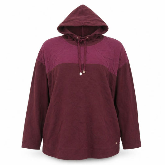Front view of Next women’s red hooded lightweight casual jacket, size UK 12