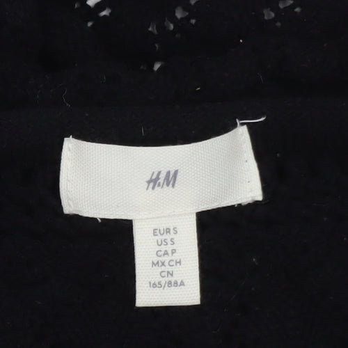 H&M Women's Black Crochet Camisole Tank Top Size S