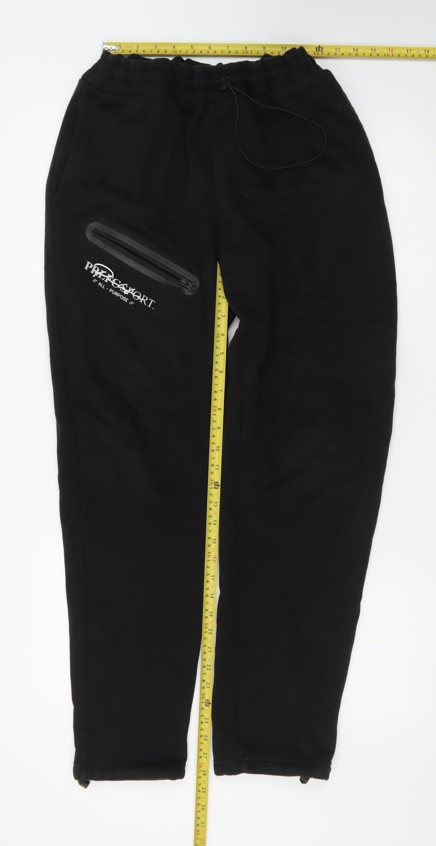 PRLFC Men’s Black Fleece Joggers L Regular Fit
