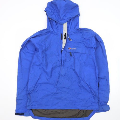 Berghaus Men's Blue L Waterproof Hooded Anorak Jacket Extrem