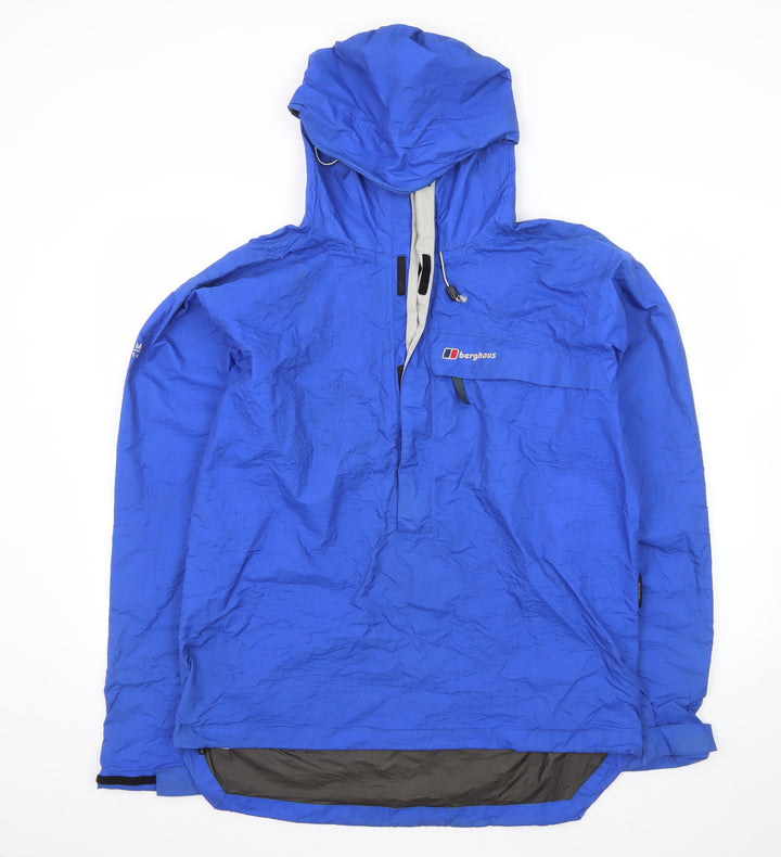 Berghaus Men's Blue L Waterproof Hooded Anorak Jacket Extrem