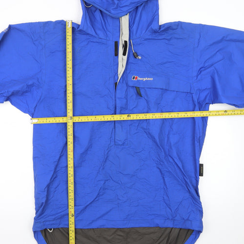 Berghaus Men's Blue L Waterproof Hooded Anorak Jacket Extrem