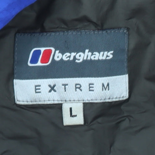 Berghaus Men's Blue L Waterproof Hooded Anorak Jacket Extrem