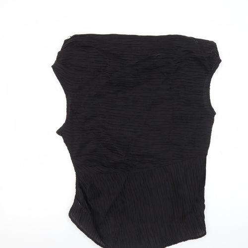 Marks and Spencer Women's Black Strapless Blouse Size 14 Regular Fit