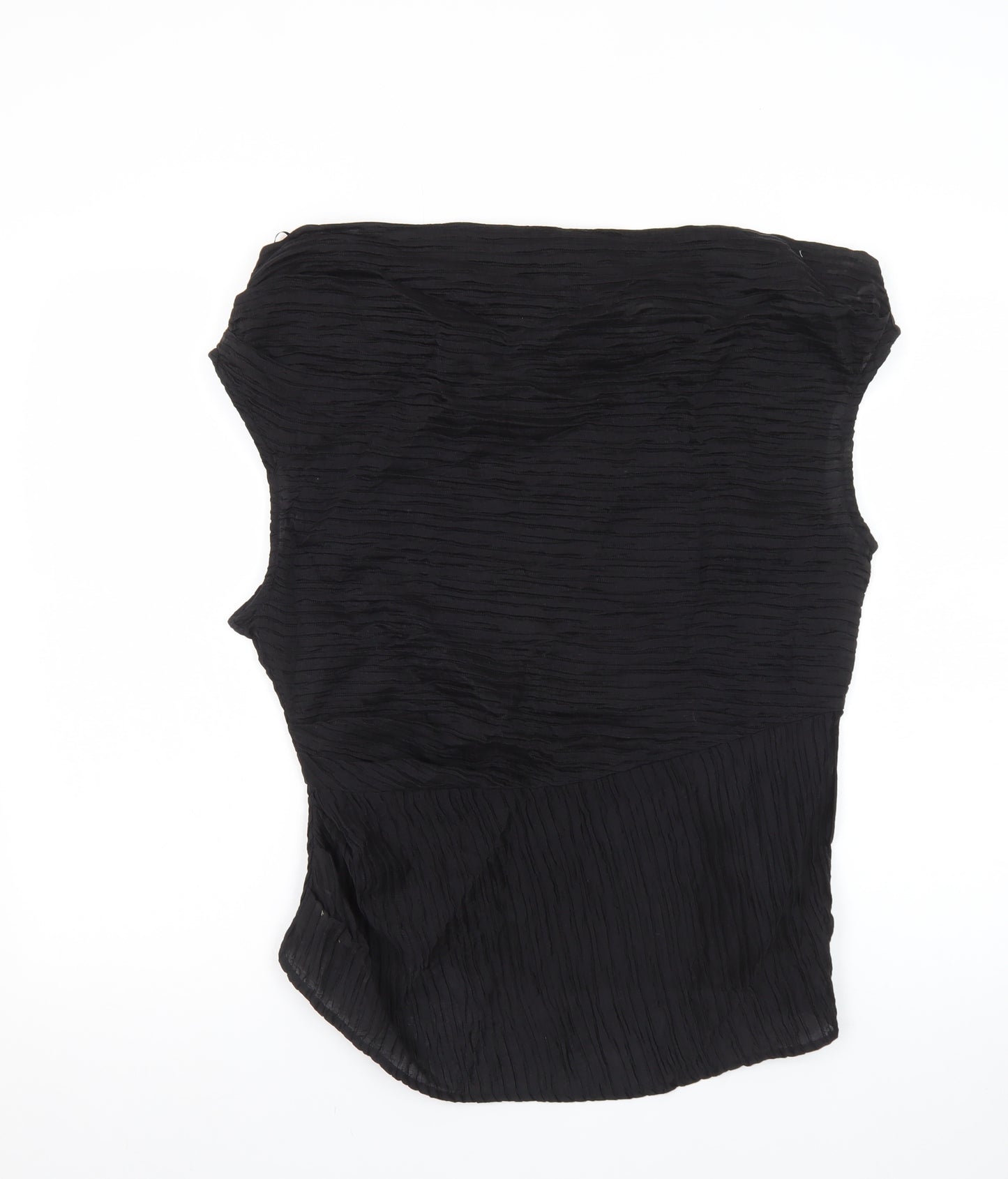 Marks and Spencer Women's Black Strapless Blouse Size 14 Regular Fit