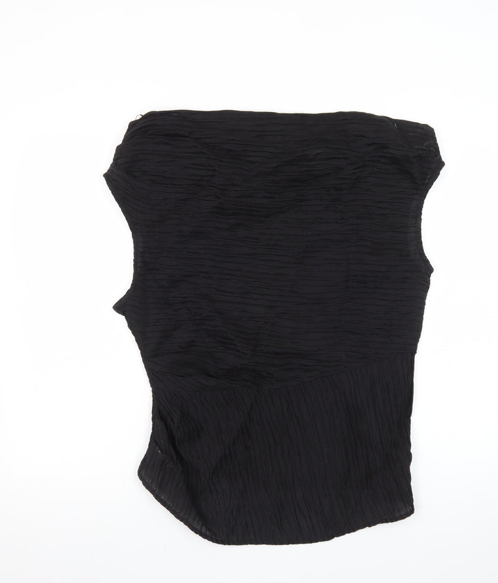 Marks and Spencer Women's Black Strapless Blouse Size 14 Regular Fit