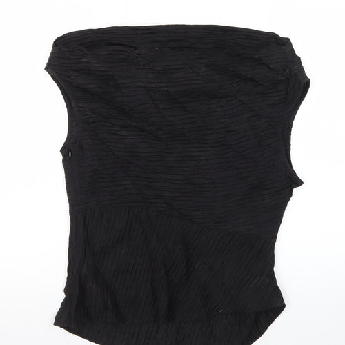 Marks and Spencer Women's Black Strapless Blouse Size 14 Regular Fit