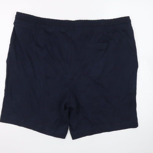 Marks and Spencer Men’s Blue 2XL Sweat Shorts with Drawstring Waist