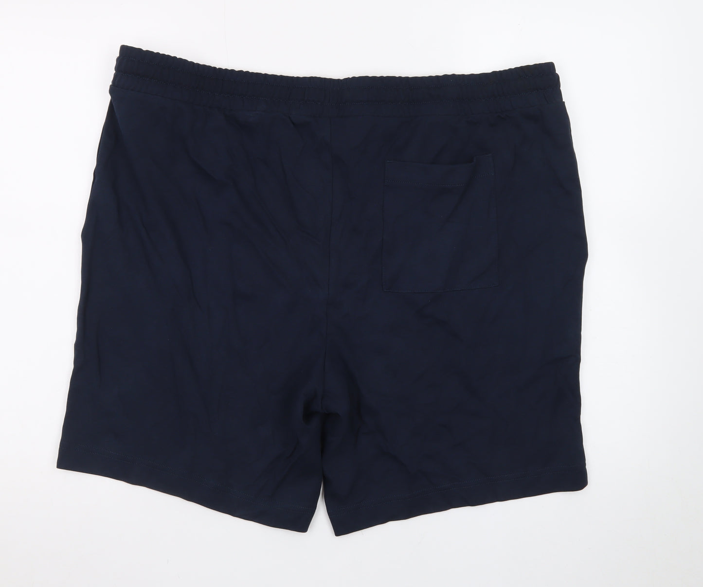 Marks and Spencer Men’s Blue 2XL Sweat Shorts with Drawstring Waist