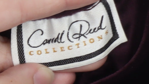 Carroll Reed Collections Women’s Burgundy Velour Elastic Waist Trousers Size L