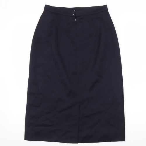 Planet Women’s Black Wool Blend Midi Pencil Skirt Size 12