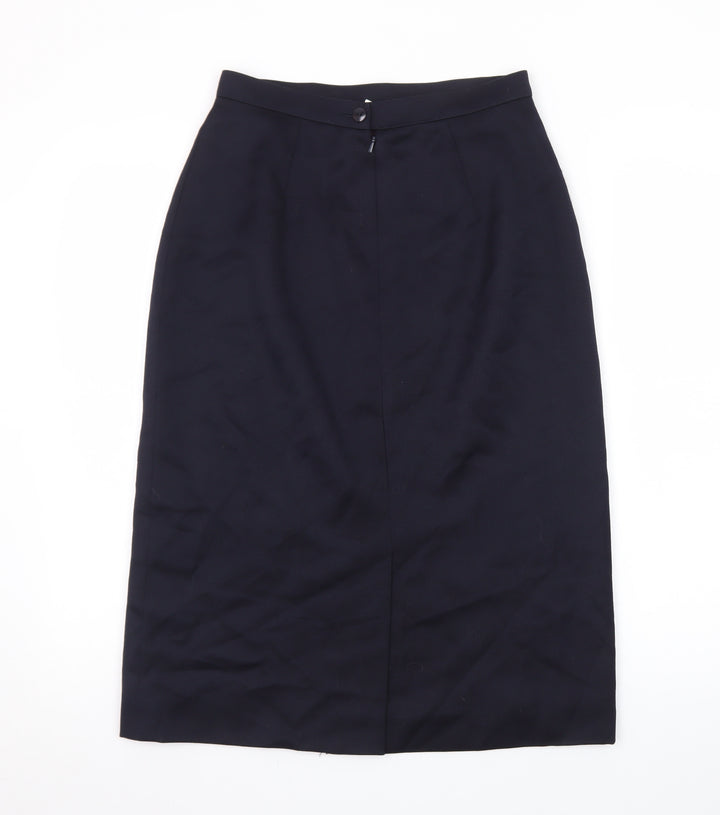 Planet Women’s Black Wool Blend Midi Pencil Skirt Size 12