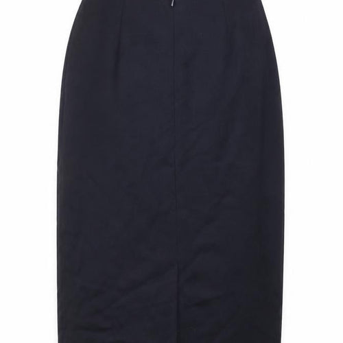 Planet Women’s Black Wool Blend Midi Pencil Skirt Size 12