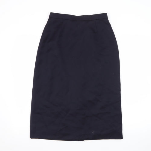 Planet Women’s Black Wool Blend Midi Pencil Skirt Size 12