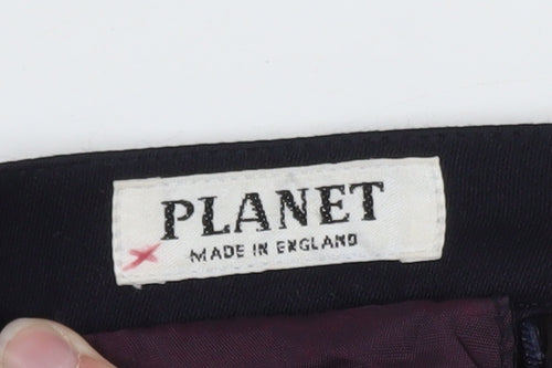 Planet Women’s Black Wool Blend Midi Pencil Skirt Size 12