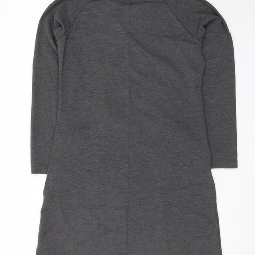 Columbia Women's Grey Knit Long Sleeve Shift Dress Size L