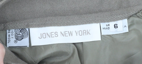Jones New York Women’s Beige Wool Pencil Skirt Size 10