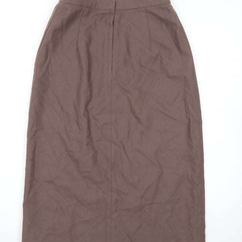 Jones New York Women’s Brown Wool Midi Pencil Skirt Size 8