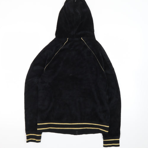 Fila Sport Women's Black Velour Full Zip Hoodie Medium