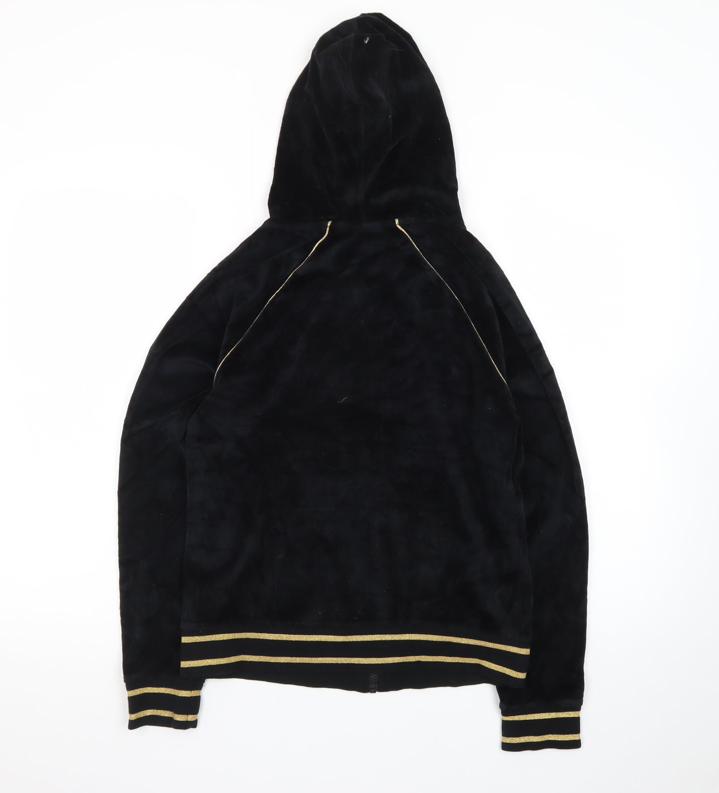 Fila Sport Women's Black Velour Full Zip Hoodie Medium