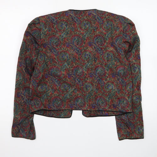 Nilani Women's Multicoloured Paisley Woven Suit Jacket Size 12