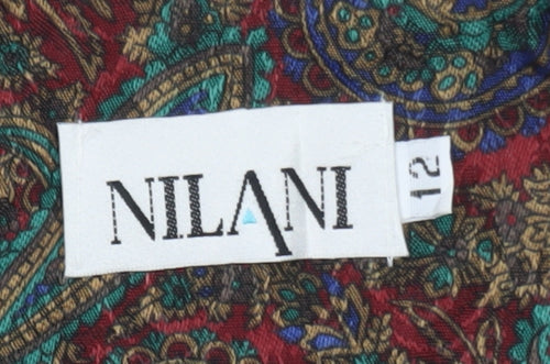 Nilani Women's Multicoloured Paisley Woven Suit Jacket Size 12