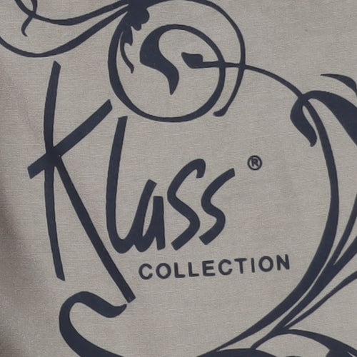 Klass Collection Womens Beige Belted Trench Jacket Size 18