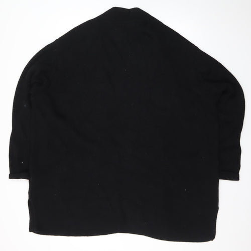 Marks and Spencer Women Black Longline Knit Cardigan Size 24