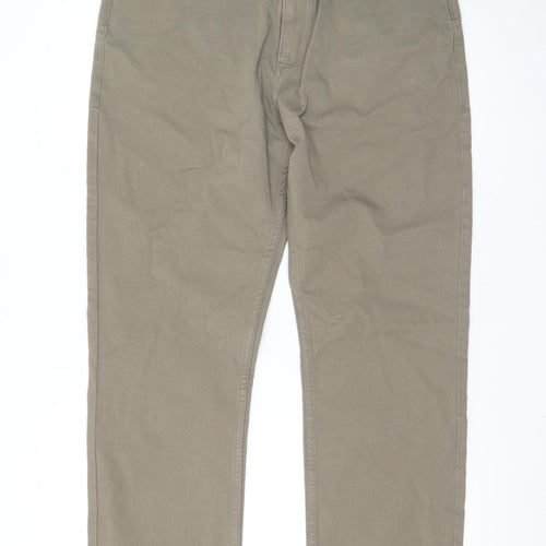 Marks and Spencer Women's Brown Straight Stretch Jeans Size 34 Short