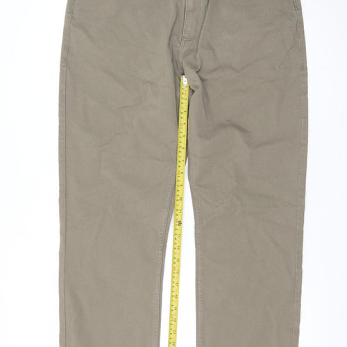 Marks and Spencer Women's Brown Straight Stretch Jeans Size 34 Short