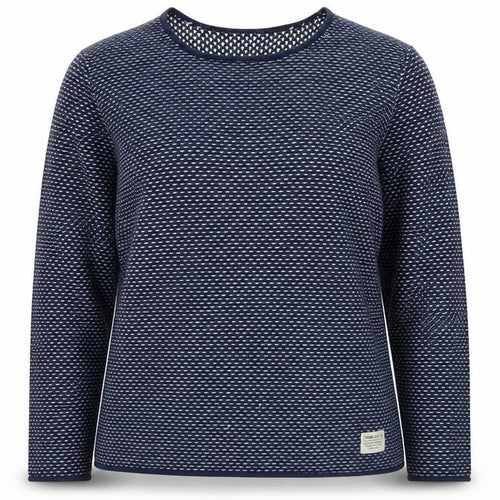 Tom Tailor Women’s Blue Cotton Knit Jumper L Long Sleeve