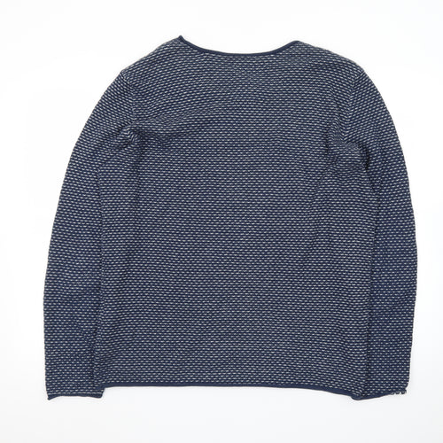 Tom Tailor Women’s Blue Cotton Knit Jumper L Long Sleeve