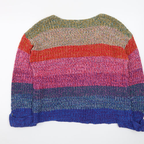 Brave Soul Women's Multicoloured Chunky Knit Pullover Jumper M