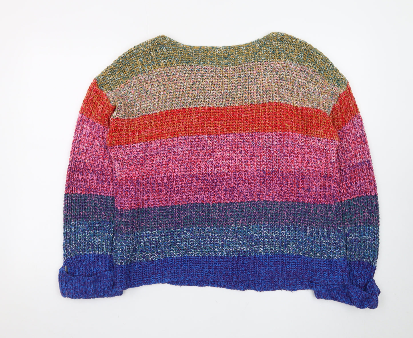 Brave Soul Women's Multicoloured Chunky Knit Pullover Jumper M