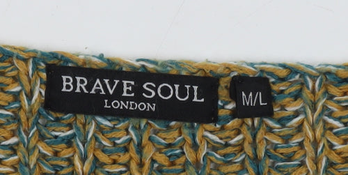 Brave Soul Women's Multicoloured Chunky Knit Pullover Jumper M
