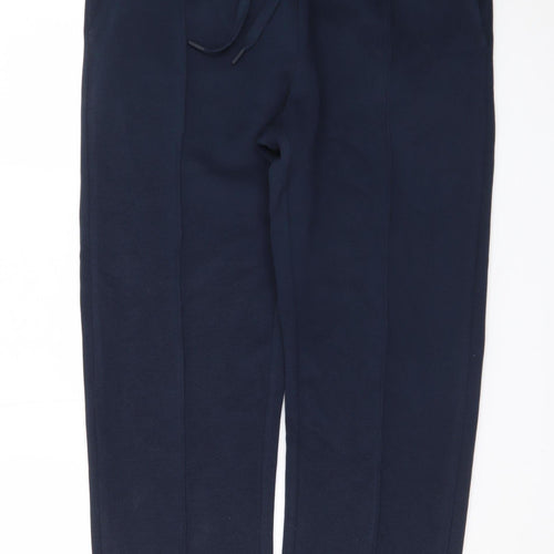 Marks and Spencer Men’s Blue Cotton Joggers M Relaxed Fit