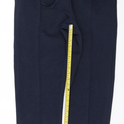 Marks and Spencer Men’s Blue Cotton Joggers M Relaxed Fit